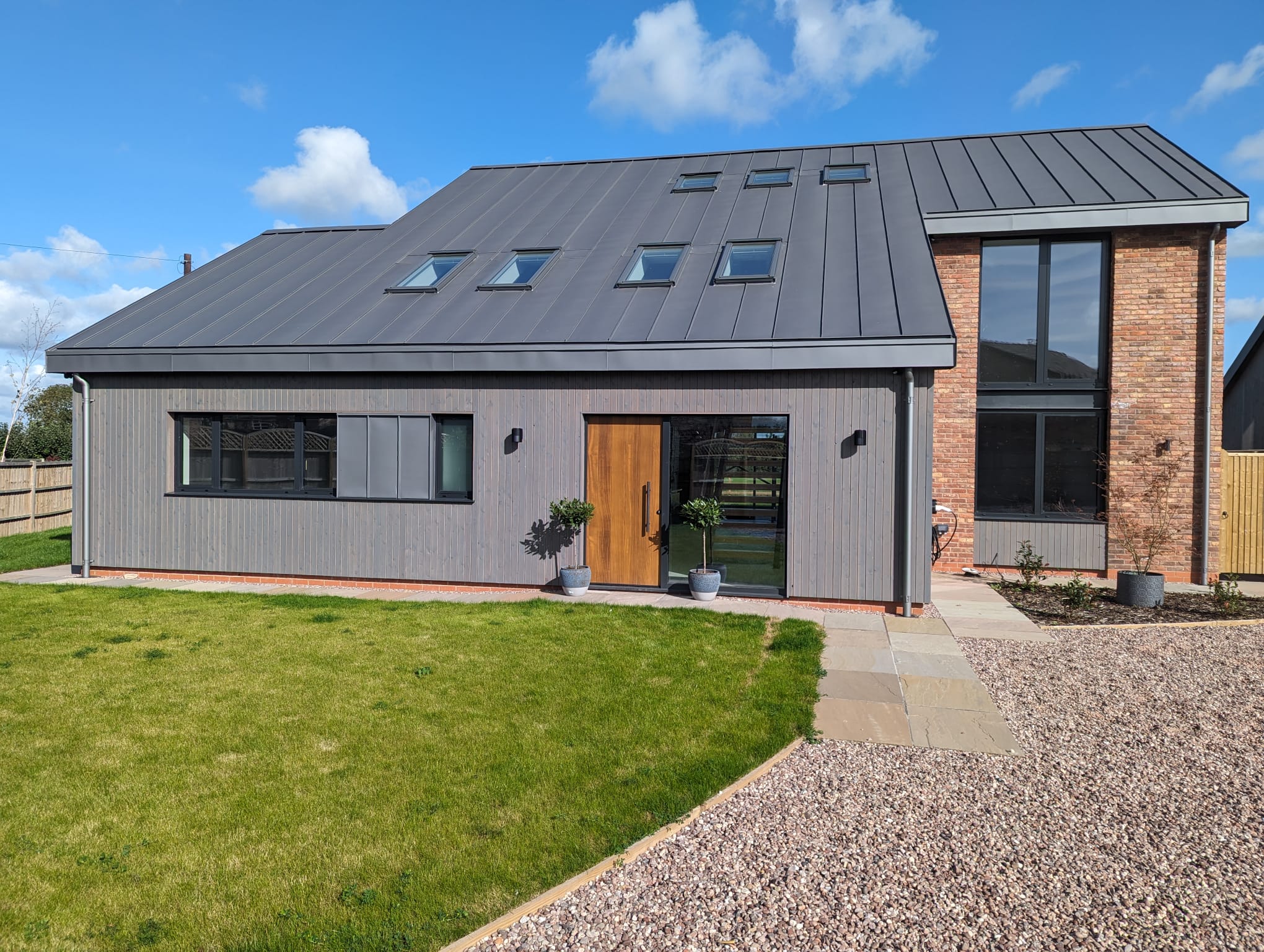 We installed windows in a new house in Newcastle