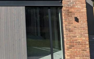 Black and grey aluminium window 1560x2290