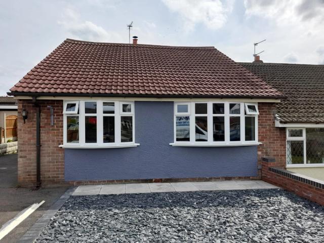 REHAU UPVC 4-Window Bay in White (H: 1230mm)