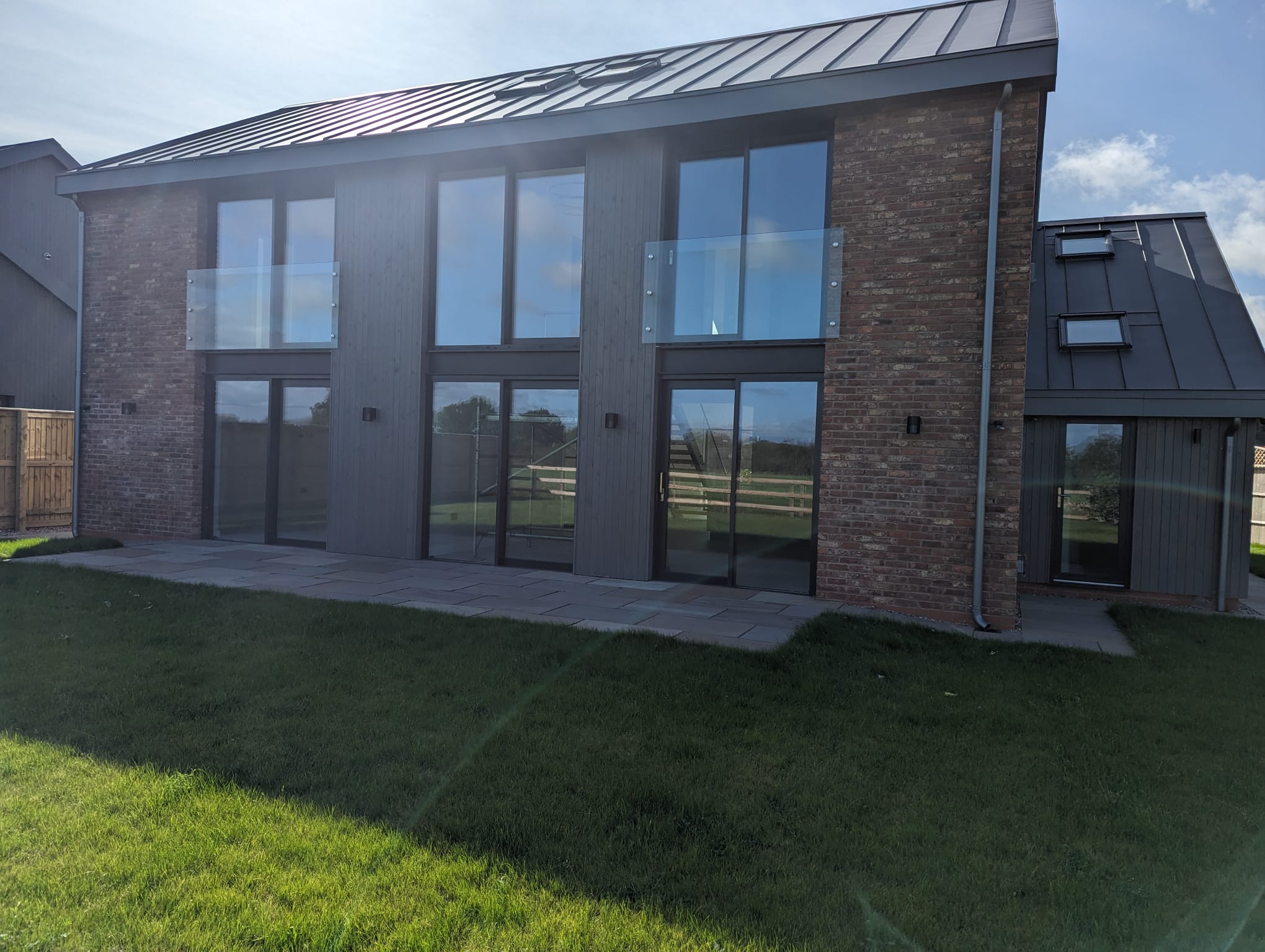 We installed windows in a new house in Newcastle