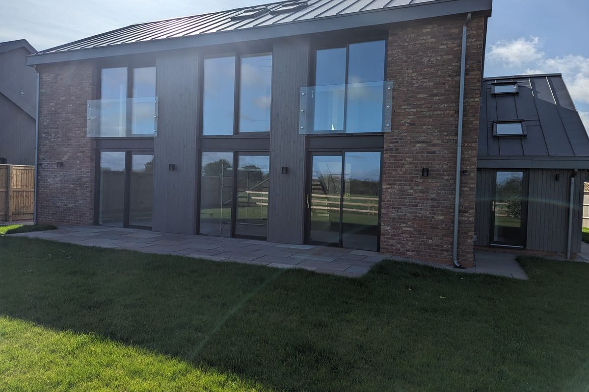We installed windows in a new house in Newcastle