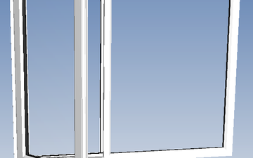 Rehau casement upvc white window 1500x1200