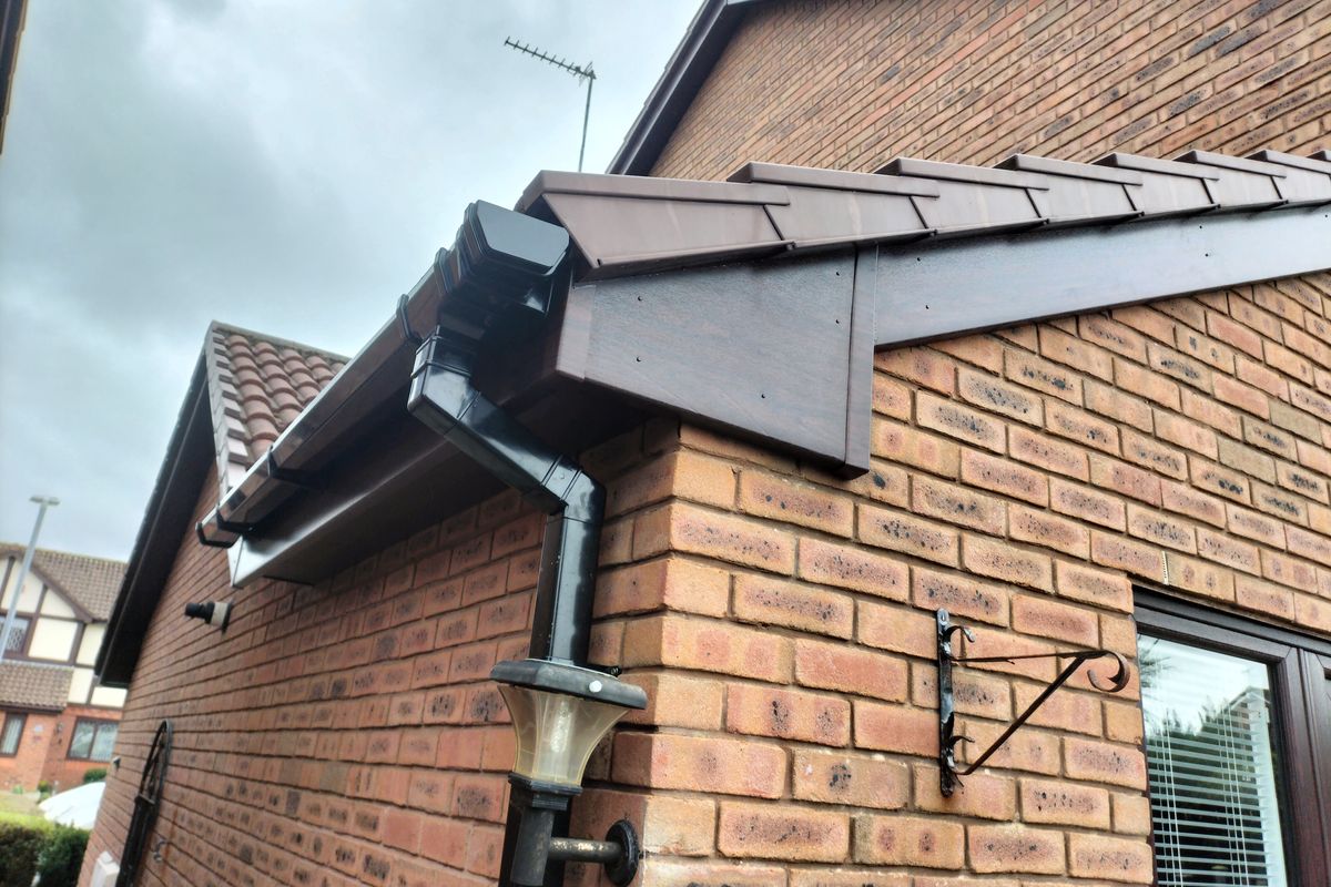 Rhyl Rosewood fascia and soffits UPVC Installation by Windows4You