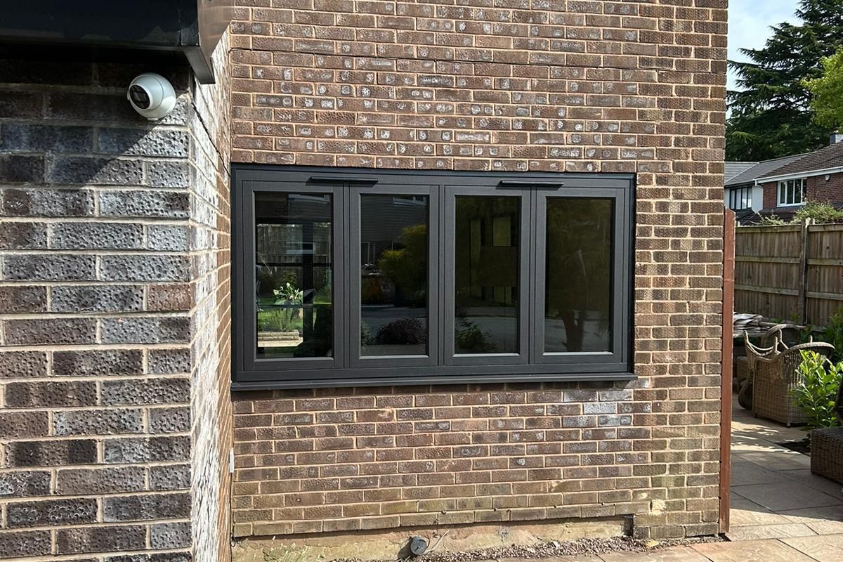 Stunning Window and Door Upgrade in Knutsford: Smooth Black and Crittall Aluminium Excellence
