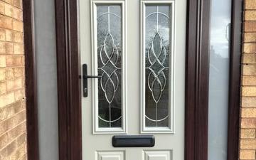 Light grey composite door