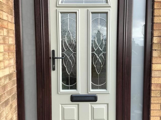 Light grey composite door