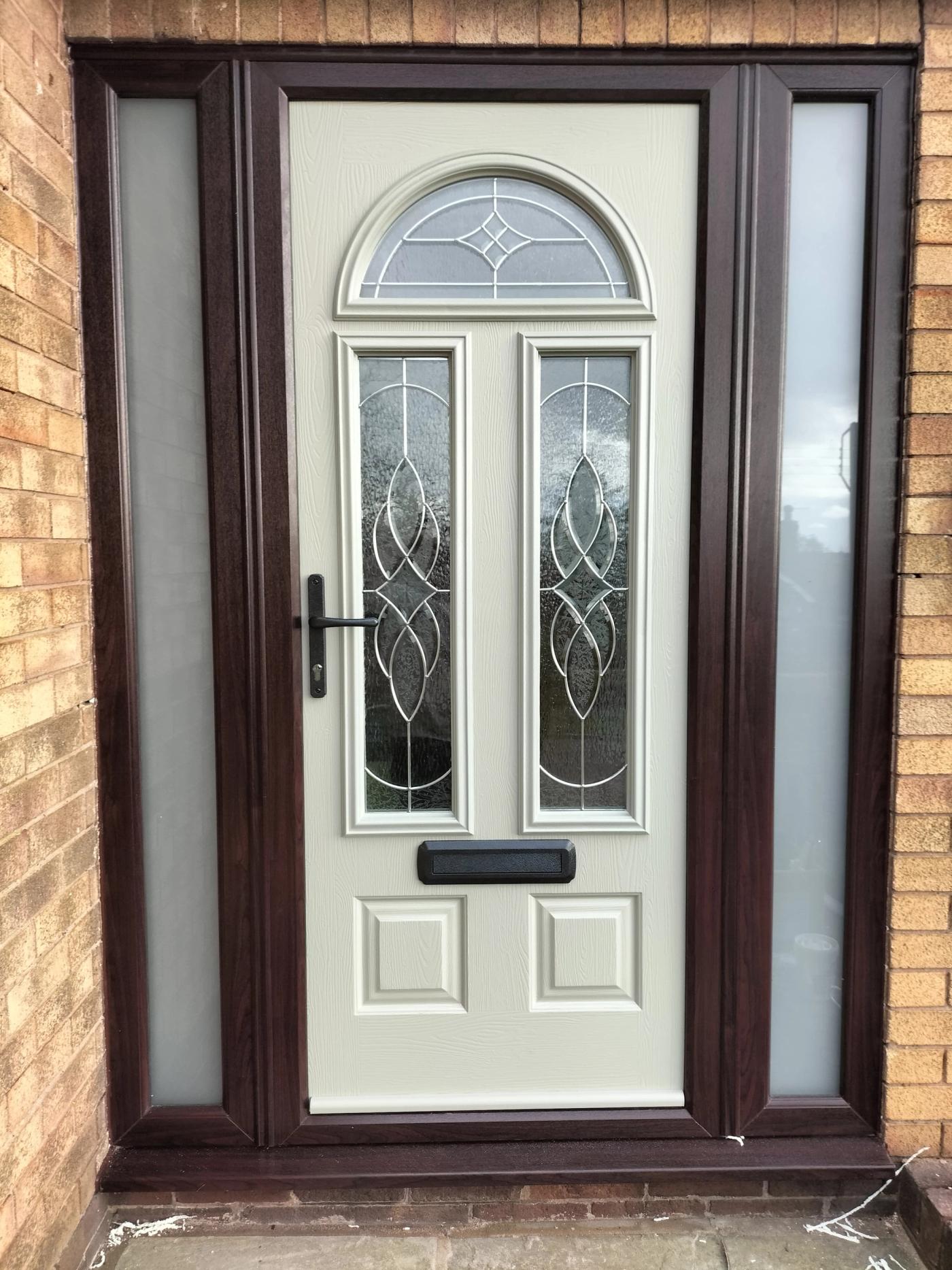 Light grey composite door