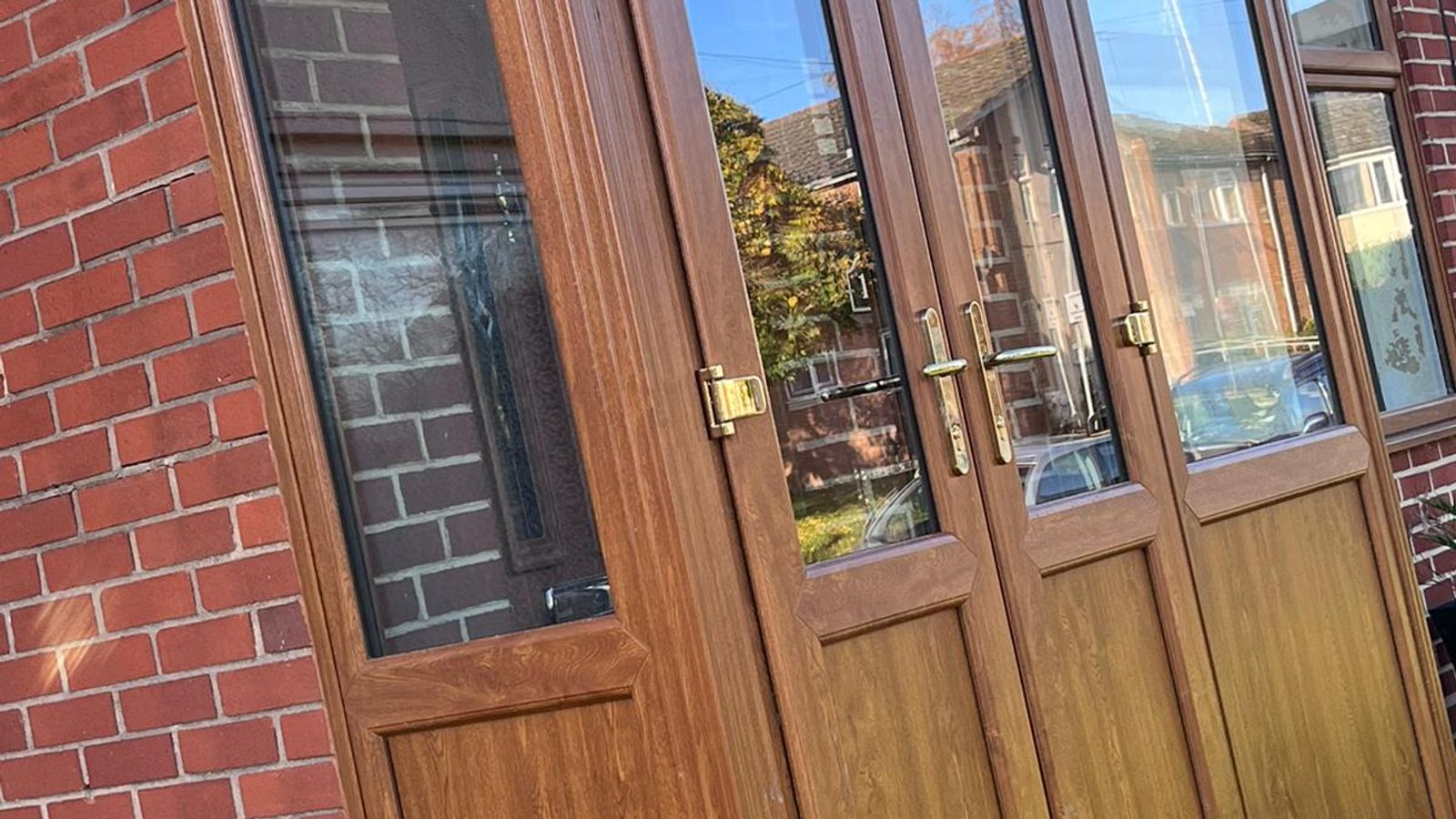 Unleashing a New Era of Home Aesthetics in Crewe: The Mastery of Golden Oak UPVC Porches by Windows4You
