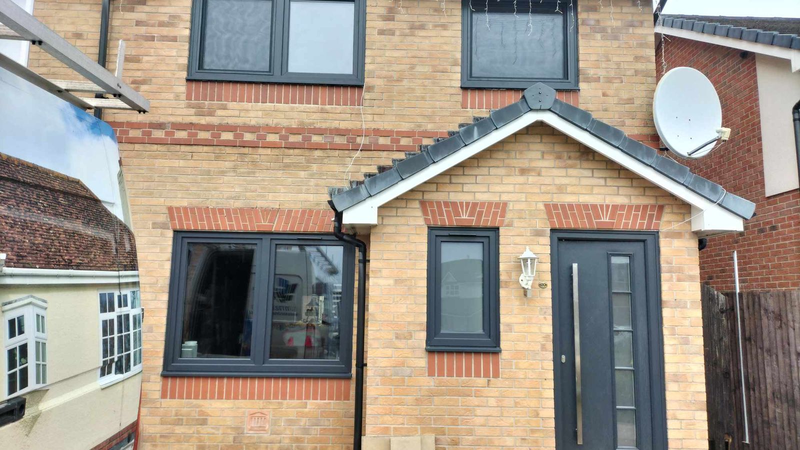 New UPCV windows with aluminium front door in Morecambe