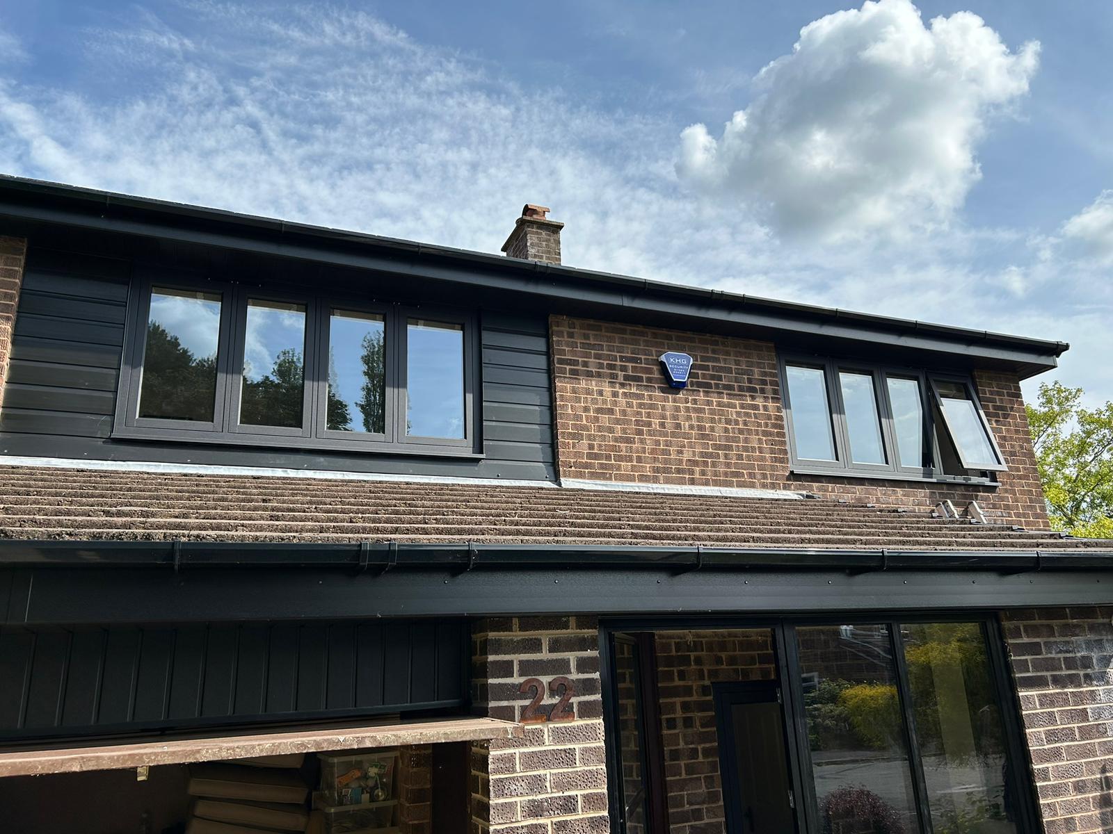 Stunning Window and Door Upgrade in Knutsford: Smooth Black and Crittall Aluminium Excellence