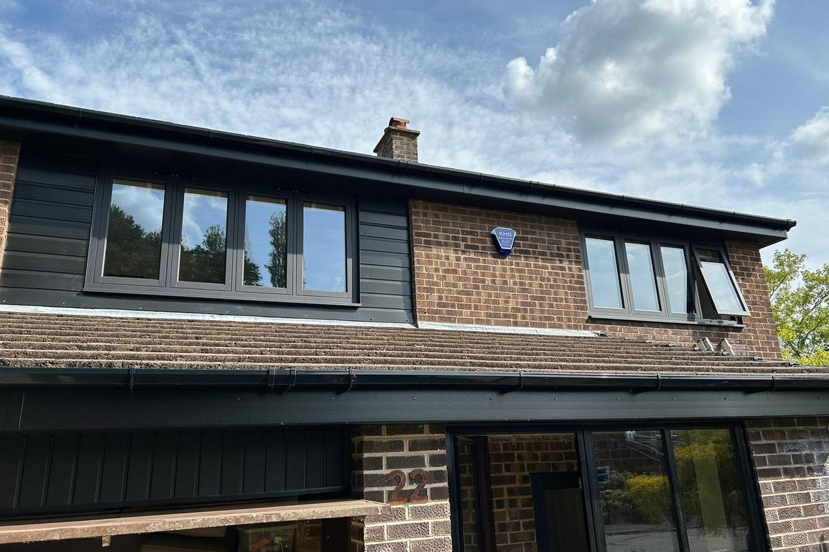 Stunning Window and Door Upgrade in Knutsford: Smooth Black and Crittall Aluminium Excellence