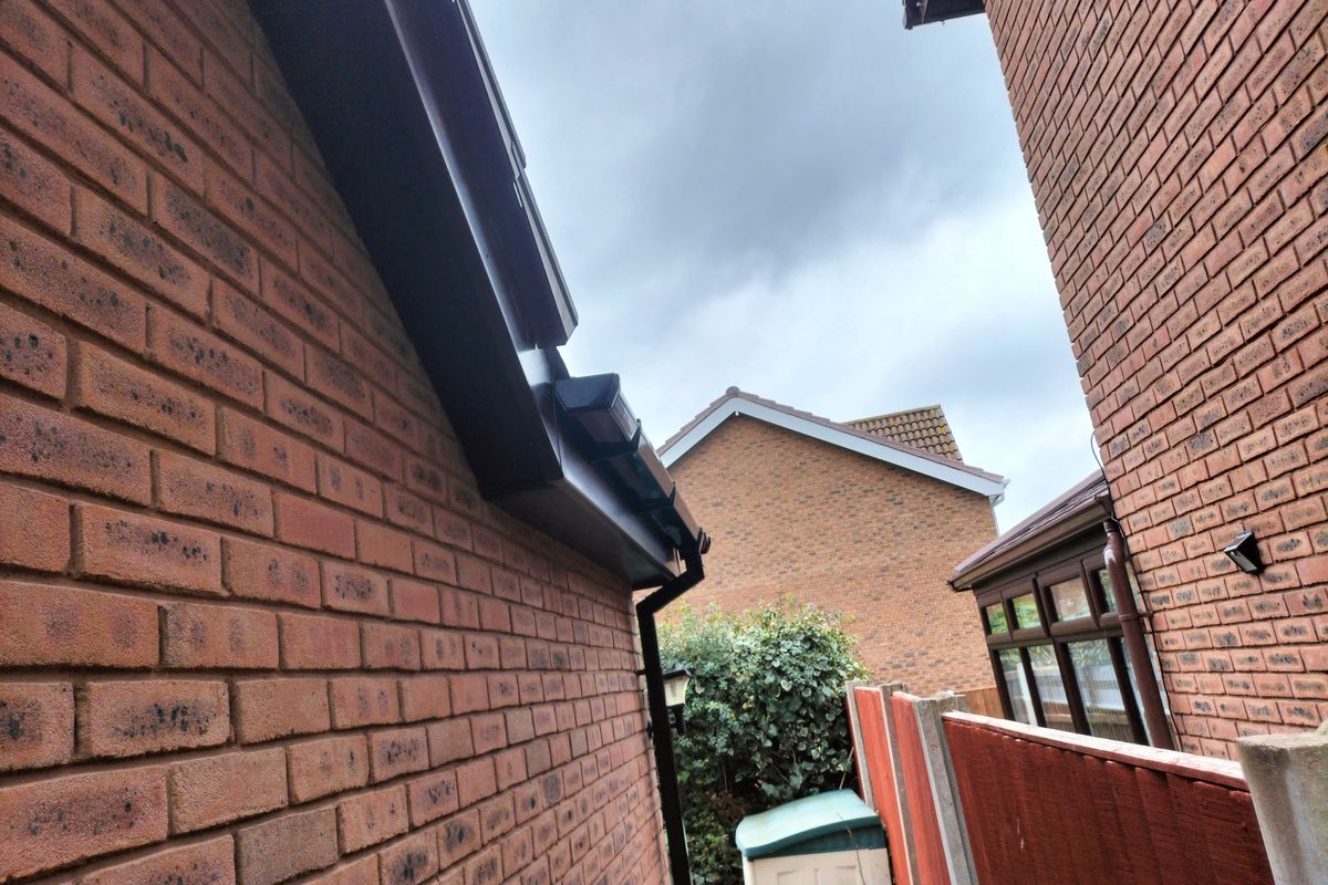 Rhyl Rosewood fascia and soffits UPVC Installation by Windows4You