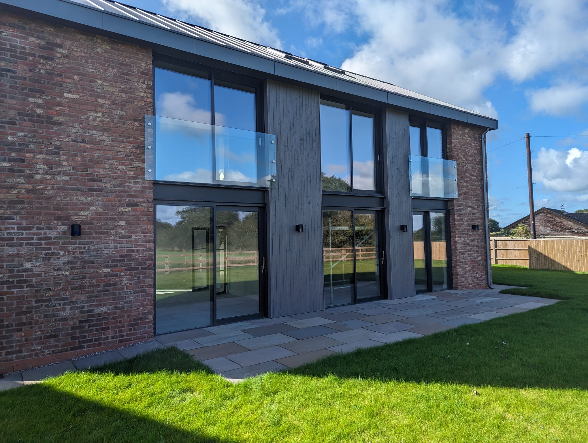 We installed windows in a new house in Newcastle