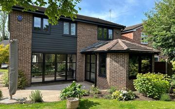 Stunning Window and Door Upgrade in Knutsford: Smooth Black and Crittall Aluminium Excellence