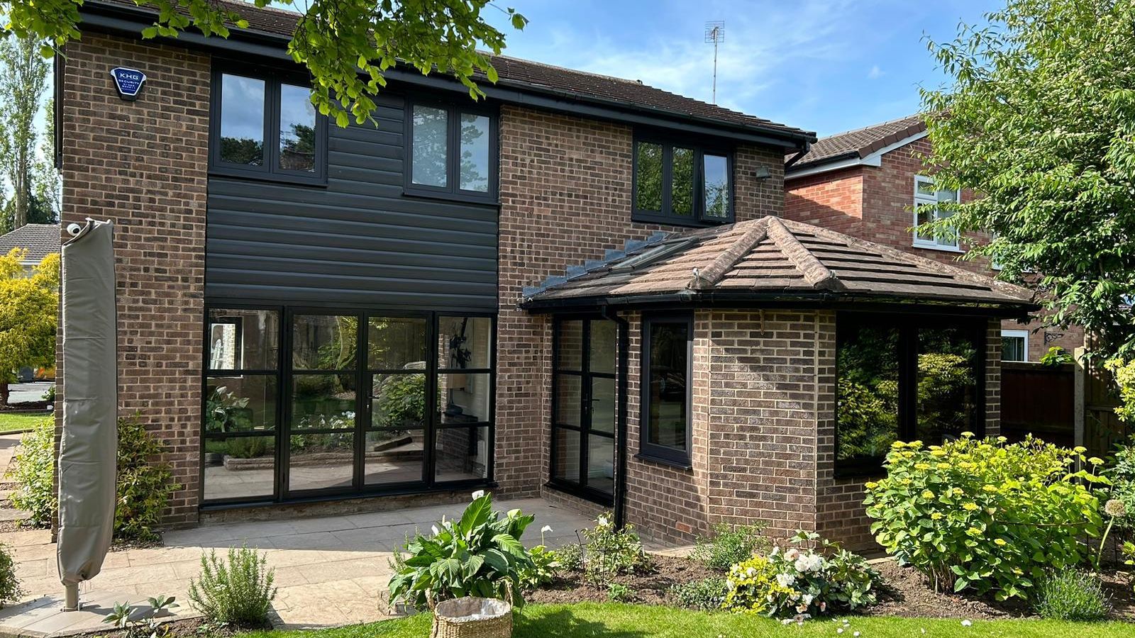 Stunning Window and Door Upgrade in Knutsford: Smooth Black and Crittall Aluminium Excellence