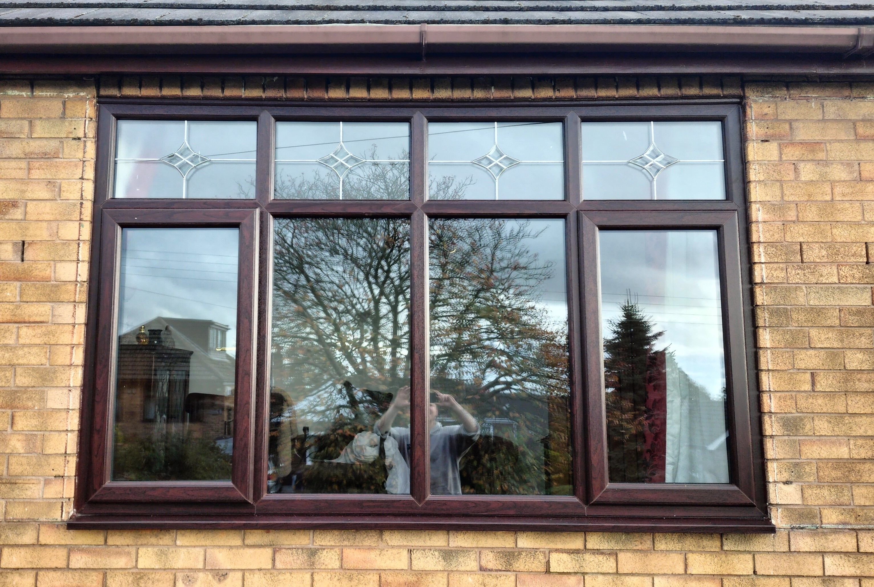 REHAU Rosewood Windows and Endurance Composite Doors Installation in Brown Edge