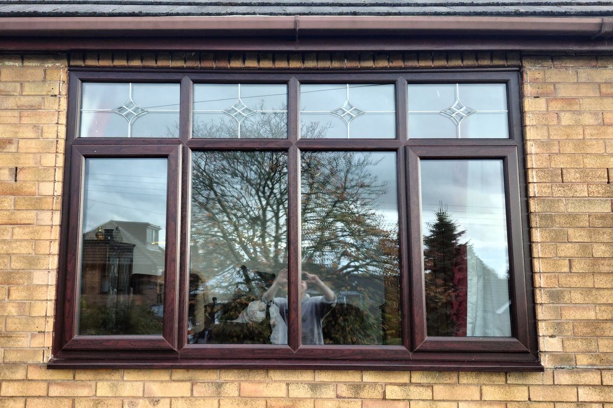REHAU Rosewood Windows and Endurance Composite Doors Installation in Brown Edge