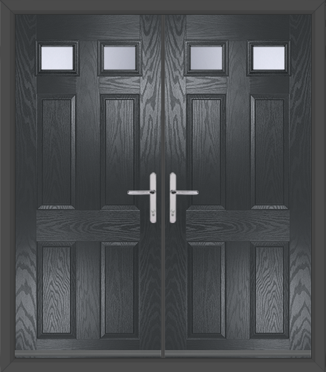 Virtuoso Athracite French Comopsite Door