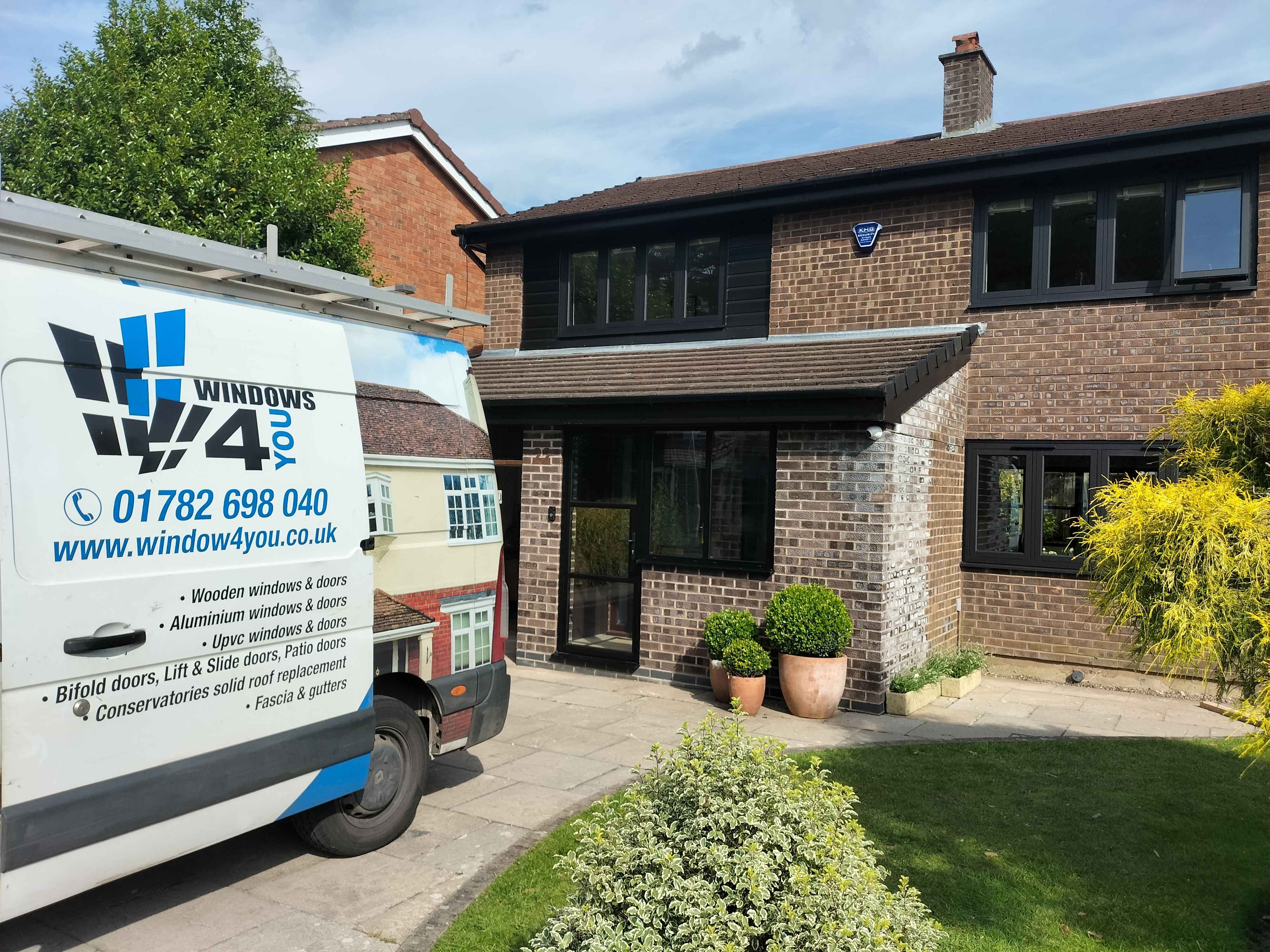 Stunning Window and Door Upgrade in Knutsford: Smooth Black and Crittall Aluminium Excellence