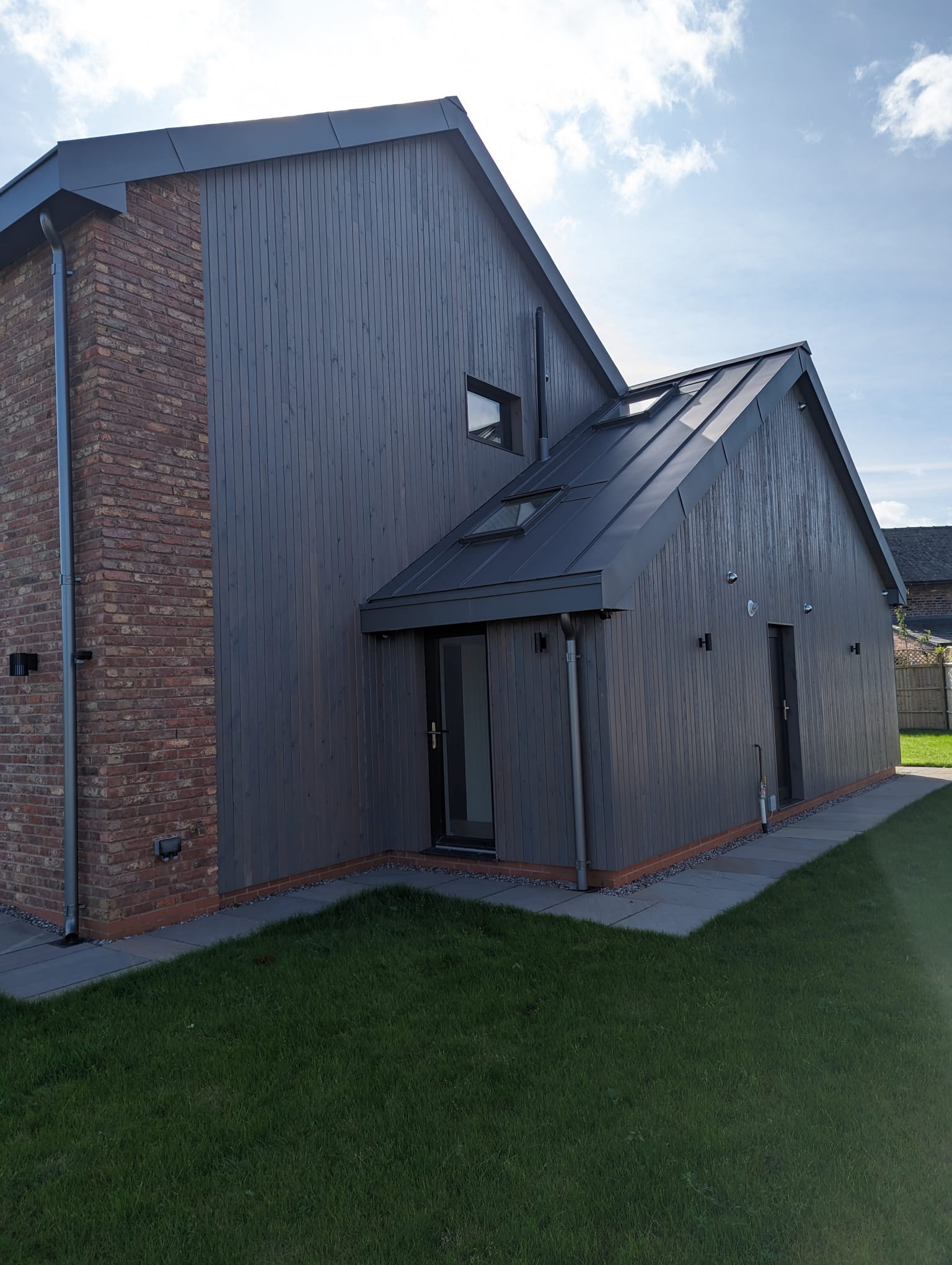 We installed windows in a new house in Newcastle