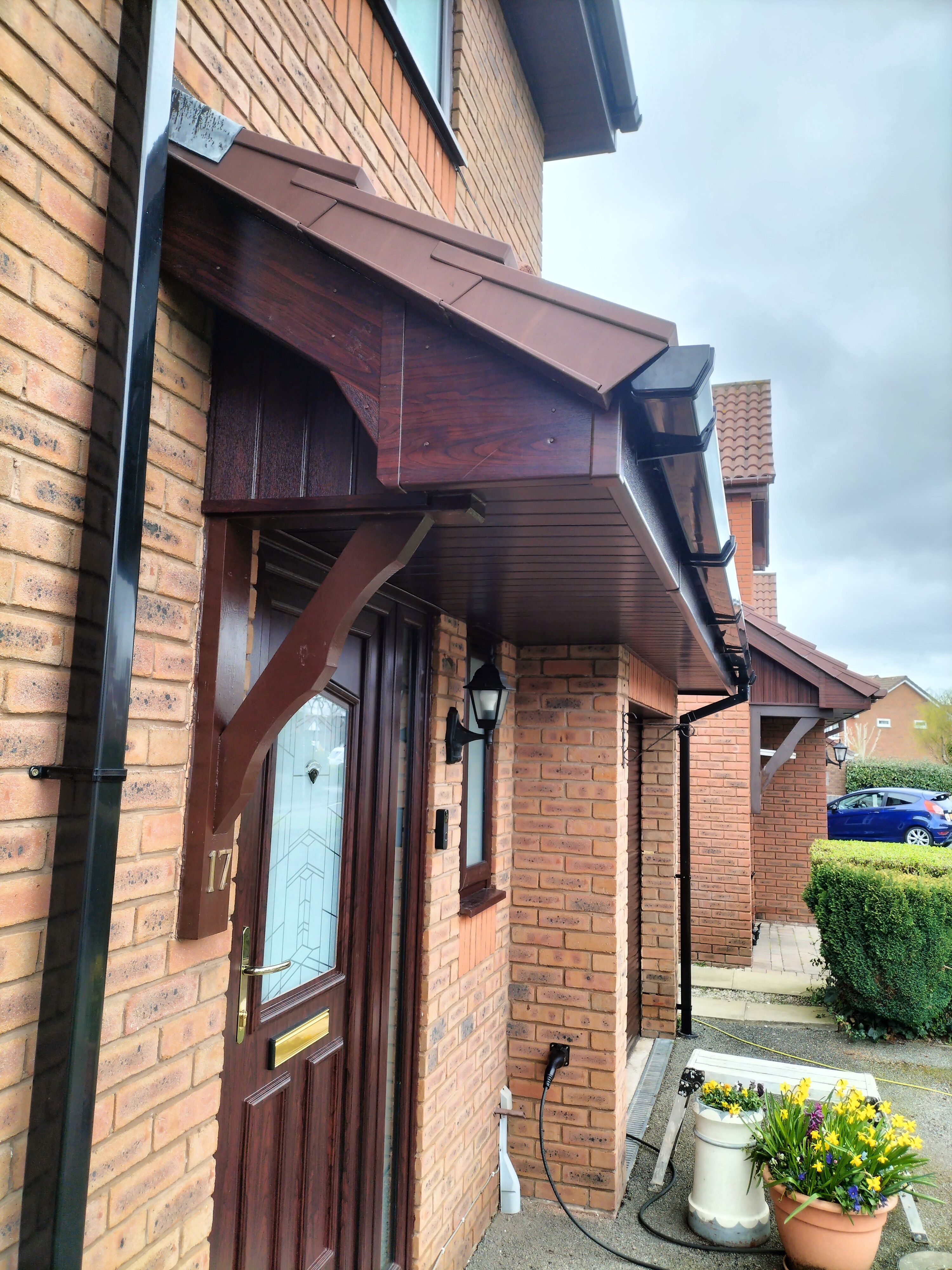 Rhyl Rosewood fascia and soffits UPVC Installation by Windows4You