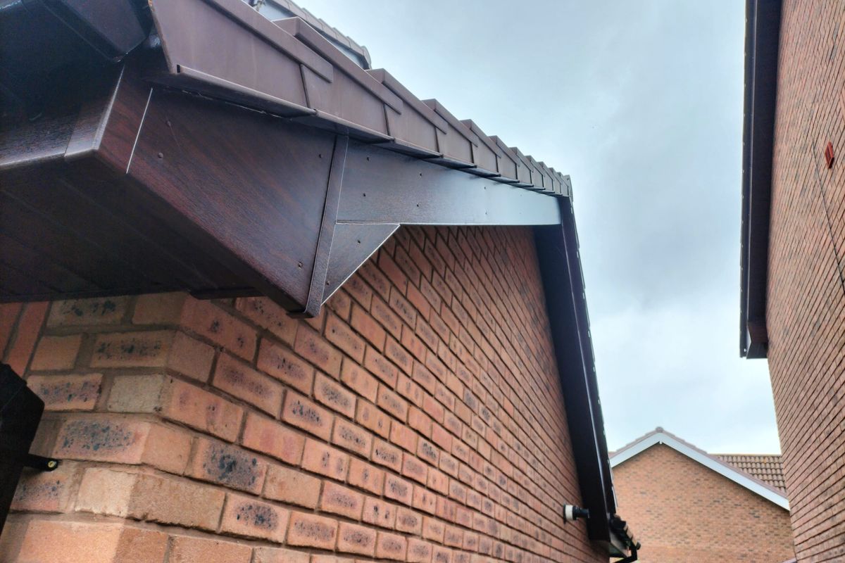 Rhyl Rosewood fascia and soffits UPVC Installation by Windows4You