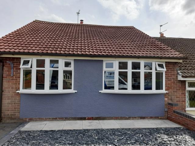 REHAU UPVC 5-Window Bay in White (H: 1230mm)