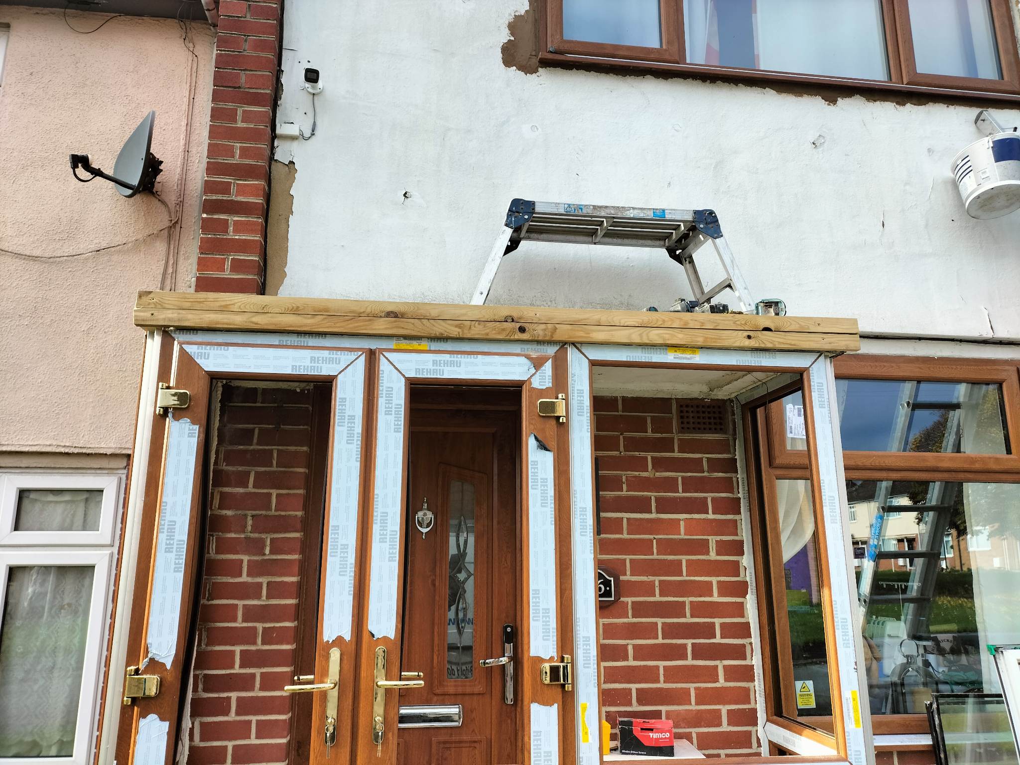 Unleashing a New Era of Home Aesthetics in Crewe: The Mastery of Golden Oak UPVC Porches by Windows4You