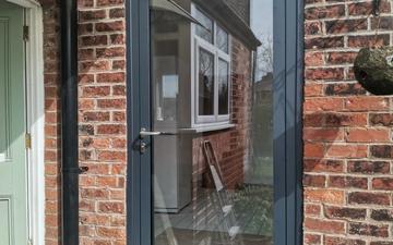 anthracite grey aluminium door 1100x2400