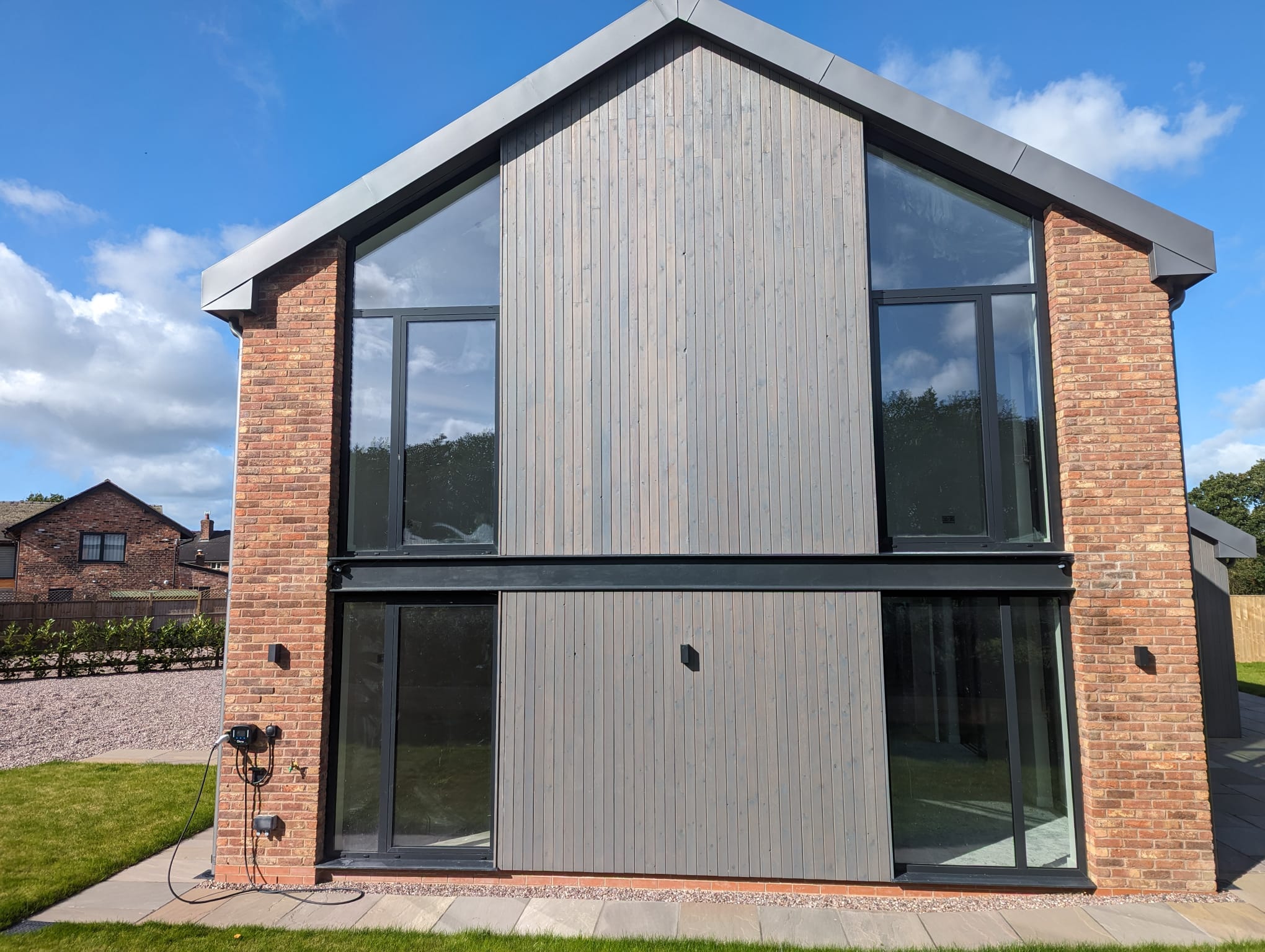 We installed windows in a new house in Newcastle