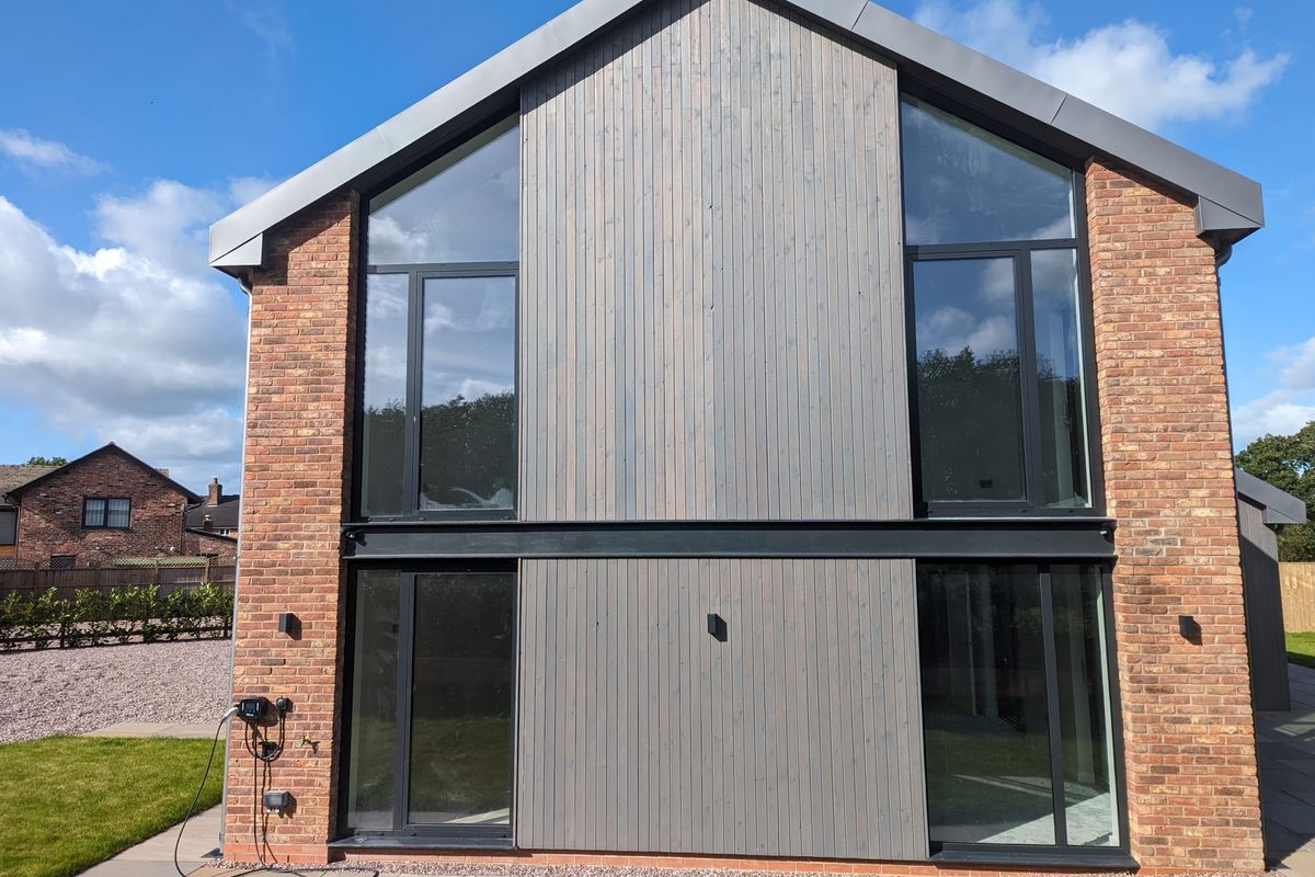 We installed windows in a new house in Newcastle