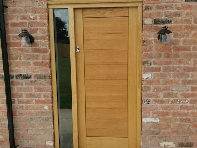 Hard wood timber door 1200x2100