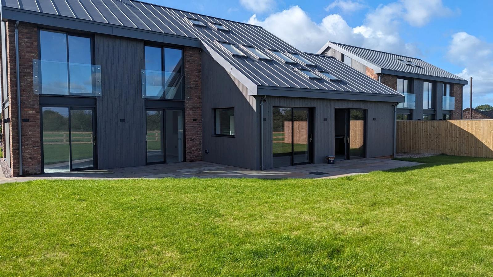 We installed windows in a new house in Newcastle