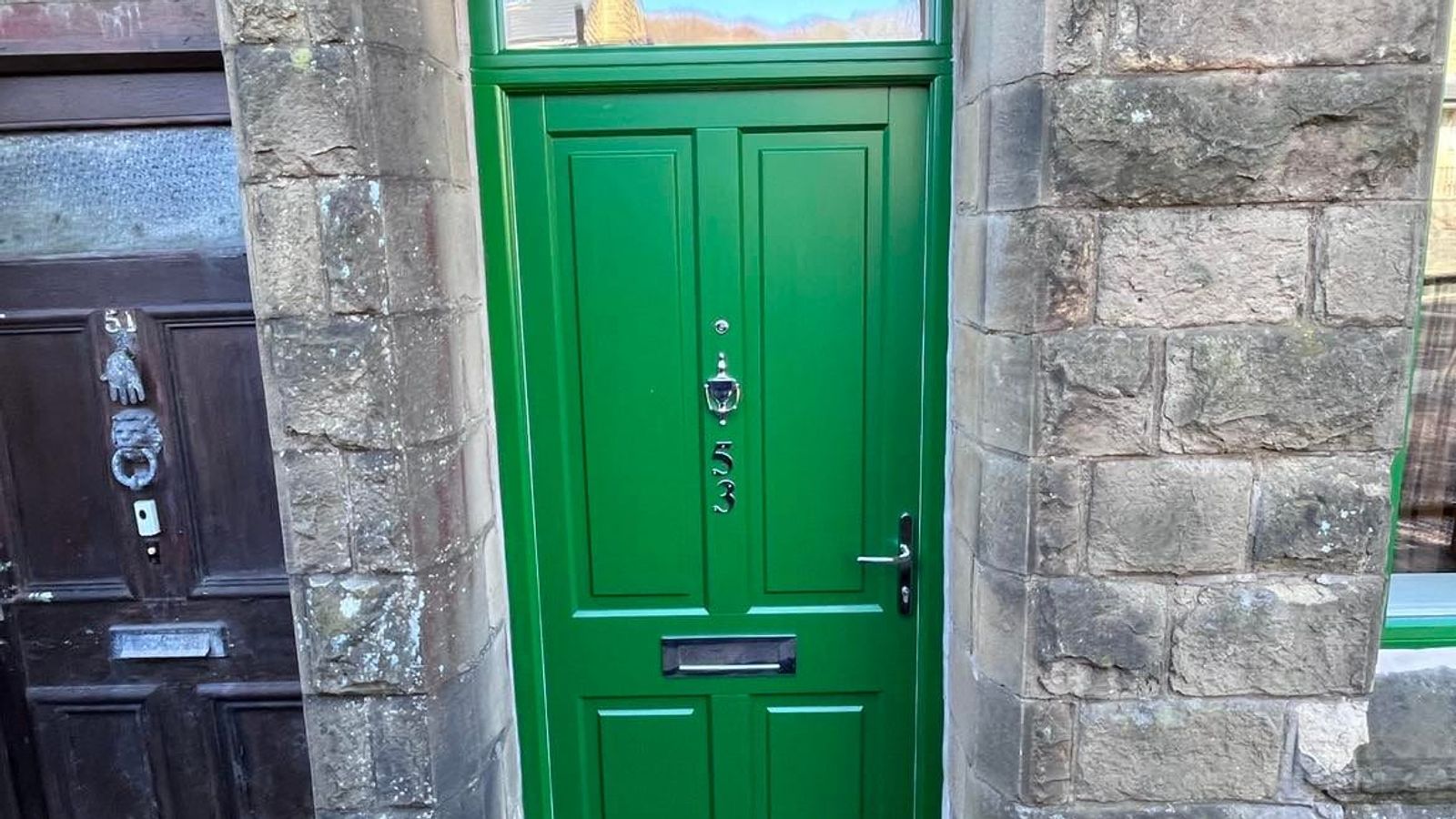 Installation of Hardwood Windows and Timber Doors by Windows4You in Buxton