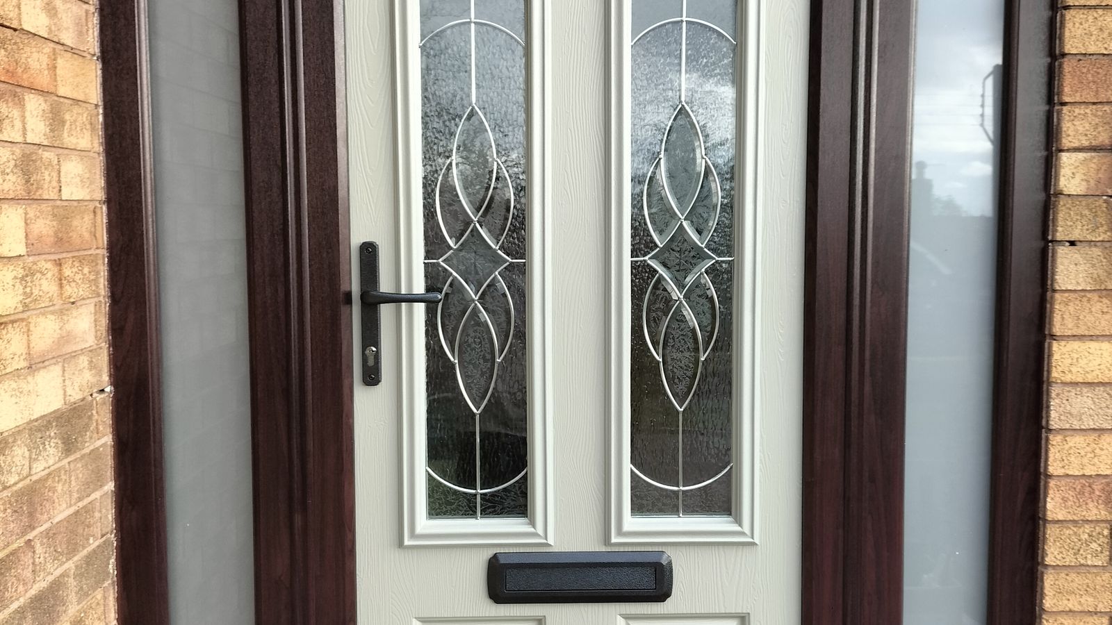 REHAU Rosewood Windows and Endurance Composite Doors Installation in Brown Edge
