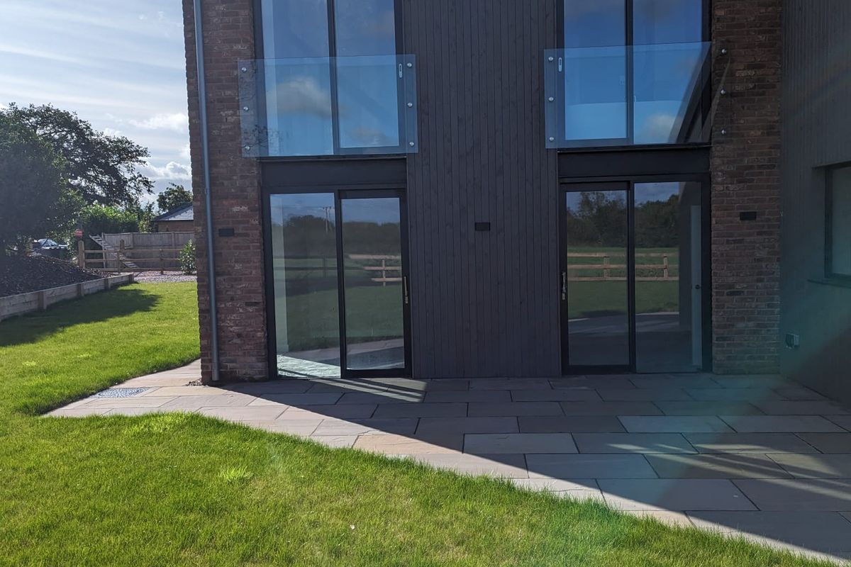 We installed windows in a new house in Newcastle