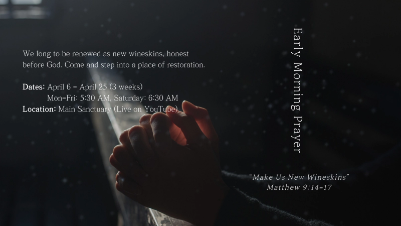 Early Morning Prayer