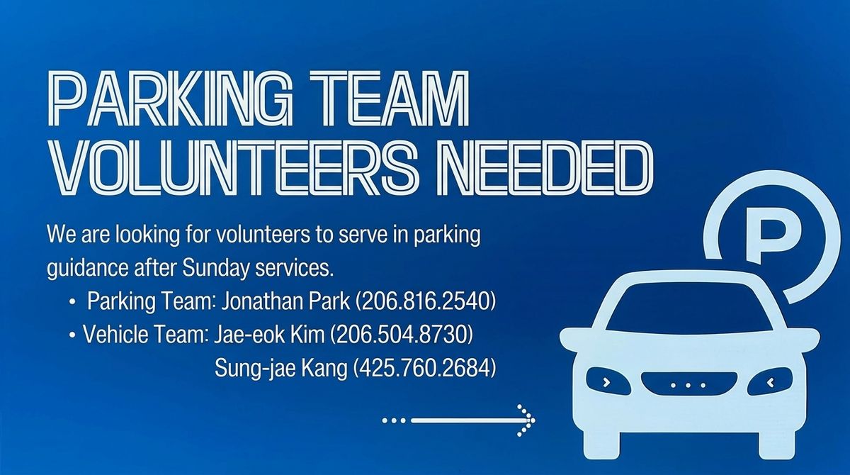 Parking Team Volunteers Needed