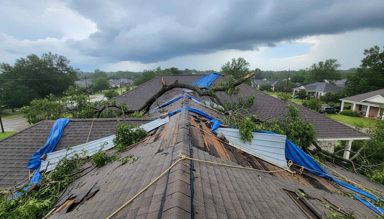 Storm Damage Roof Repair in Louisiana: What to Do After the Storm