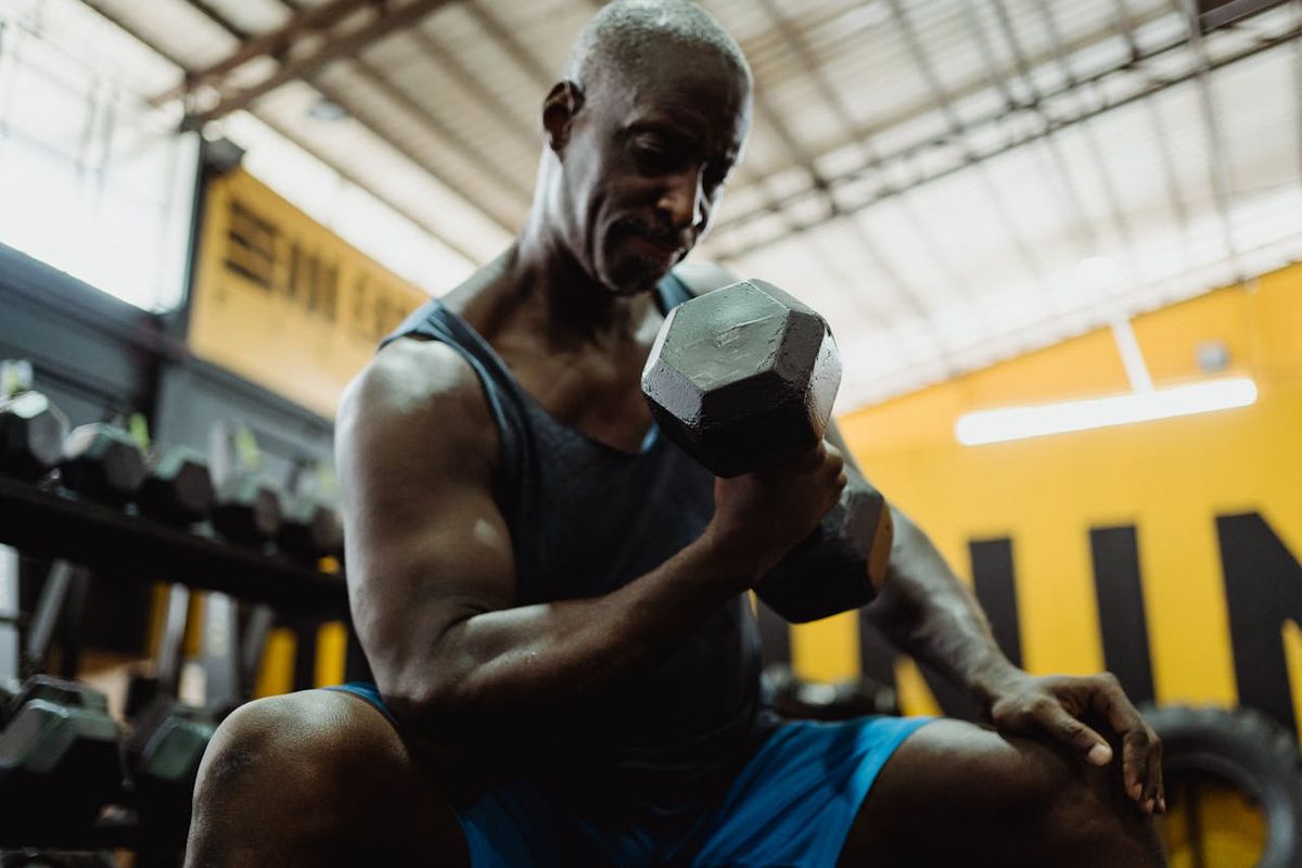 Strength training over 40 requires mental focus and dedication before physical strength