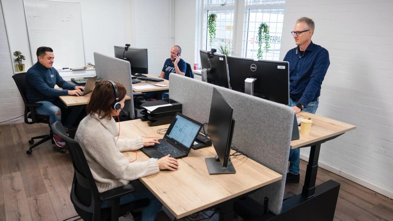Person working on hardware