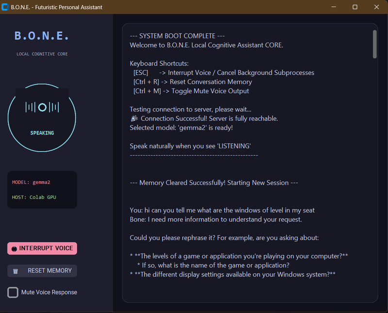 B.O.N.E Personal Assistant