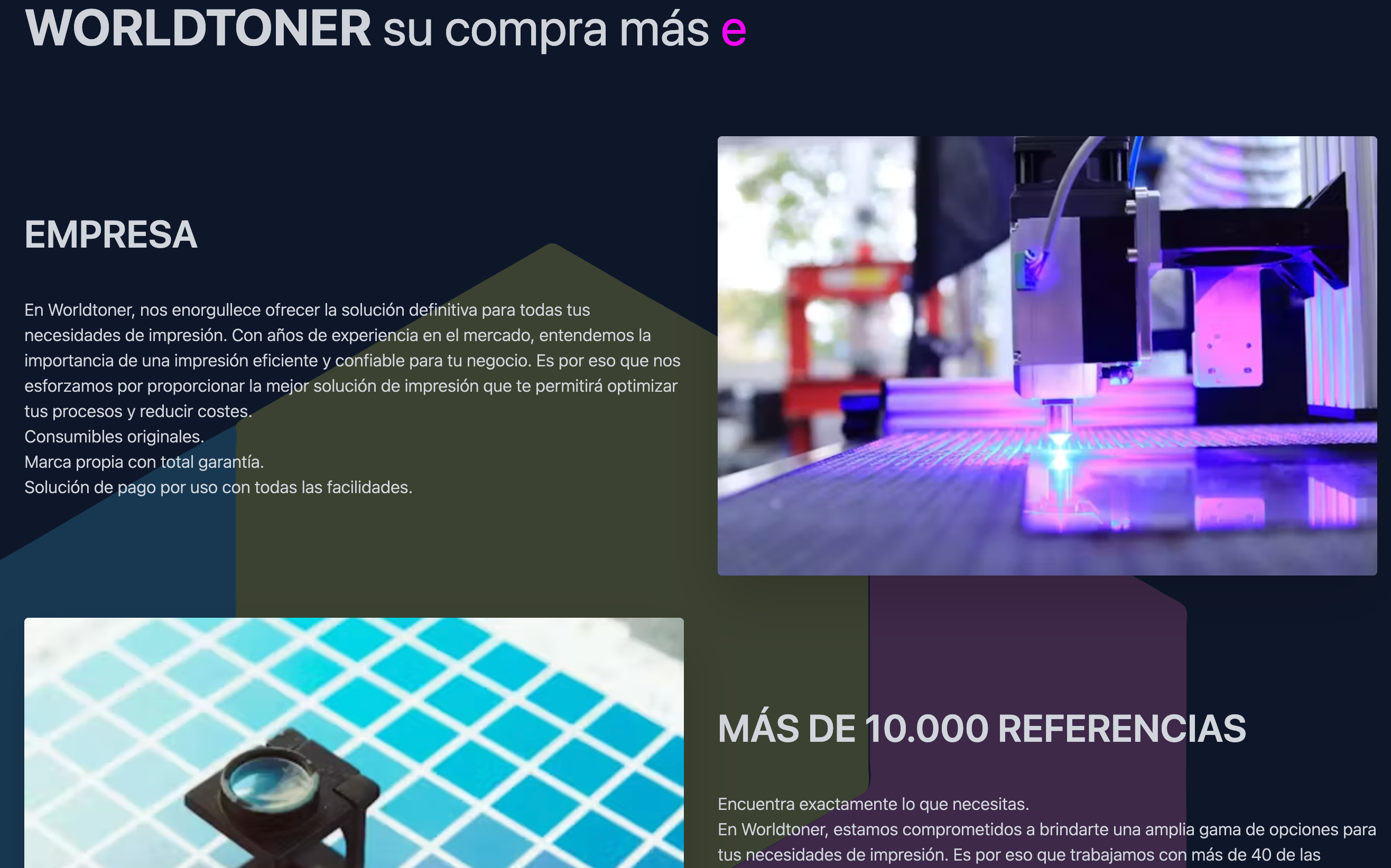 Renovando la presencia digital de una empresa de tóners y suministros de oficina 2
