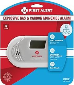 Combination explosive gas and carbon monoxide alarm