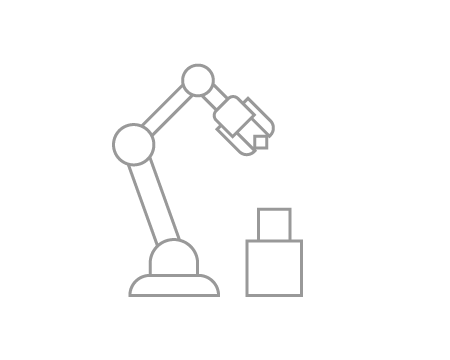 Illustration of a robotic arm automating a task