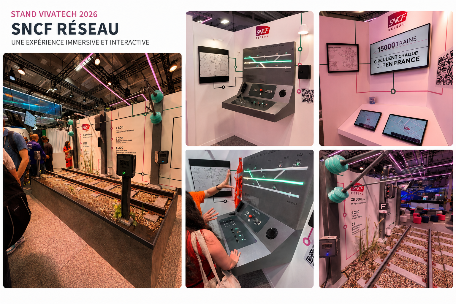 Étude de cas : Comment SNCF Réseau a transformé son stand VivaTech en expérience immersive