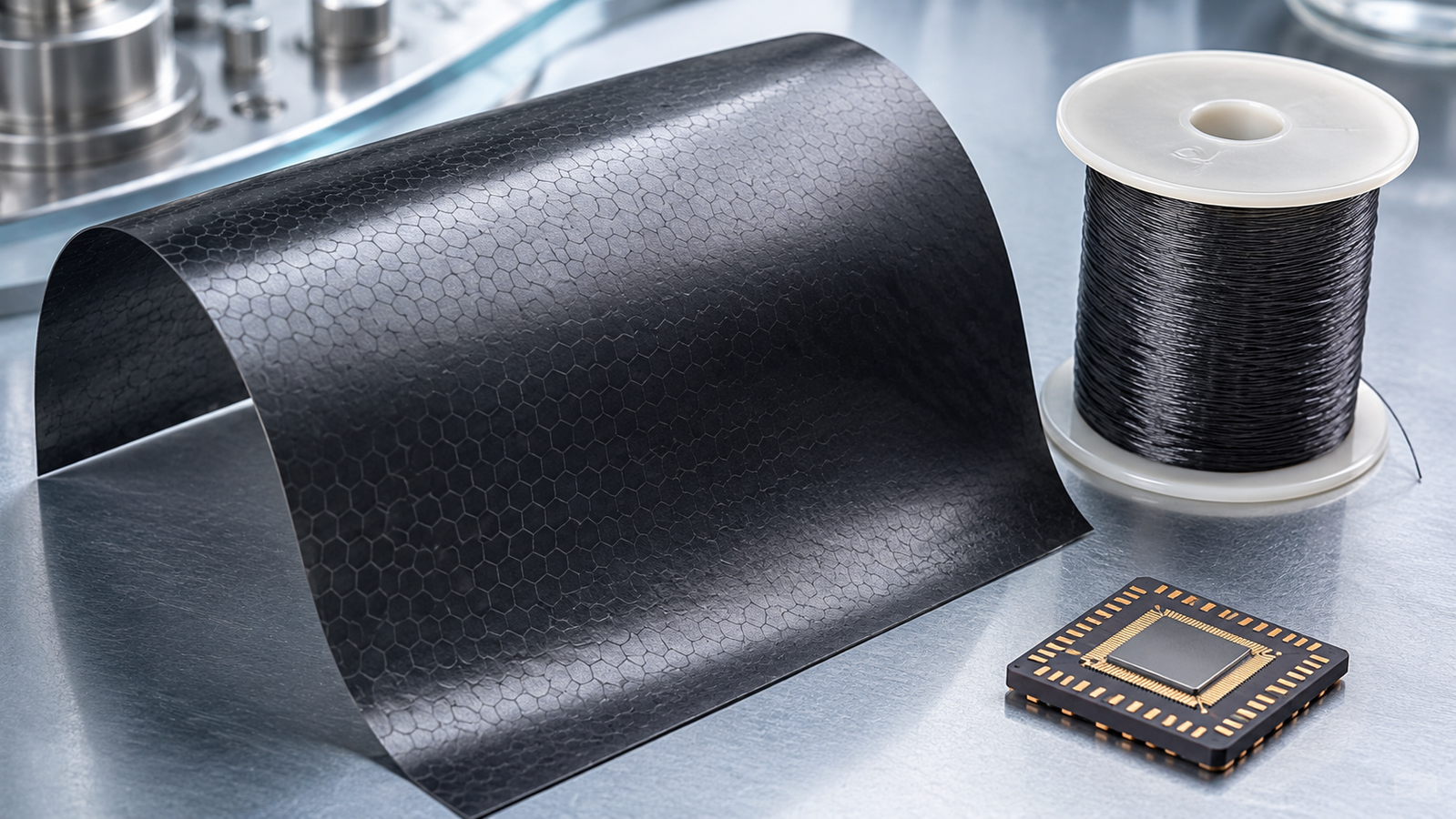 Graphene thermal management: films, fibers, composites