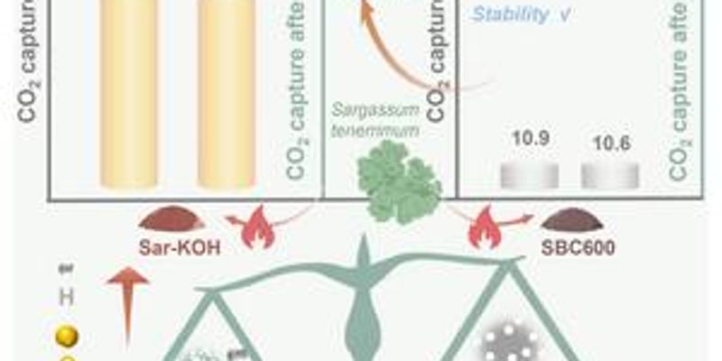 Turning sargassum waste into high-performance carbon capture material