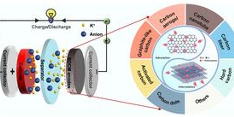 Biomass carbon from agricultural waste could improve potassium-ion batteries