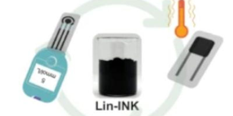 Graphene from used sensors can be reprinted five times without losing performance